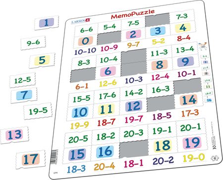 GP8 - MemoPuzzle: Subtraction with Numbers from 0 - 20