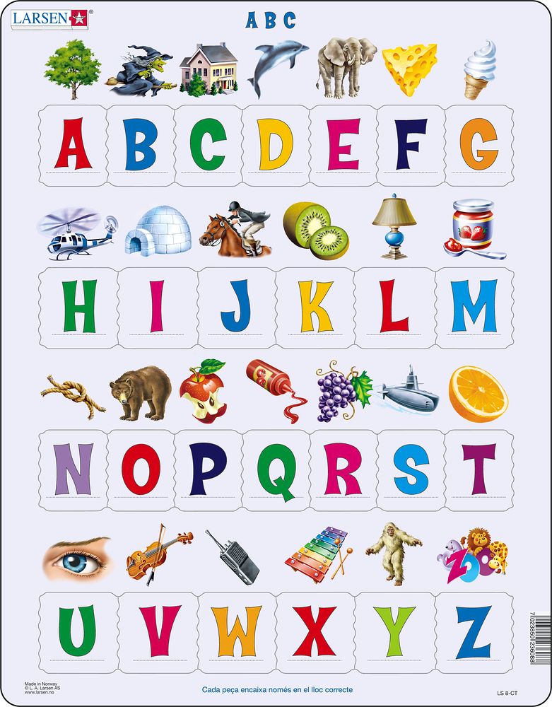 LS826 - Learn the Alphabet: 26 Upper Case Letters :: Reading :: Puzzles ...