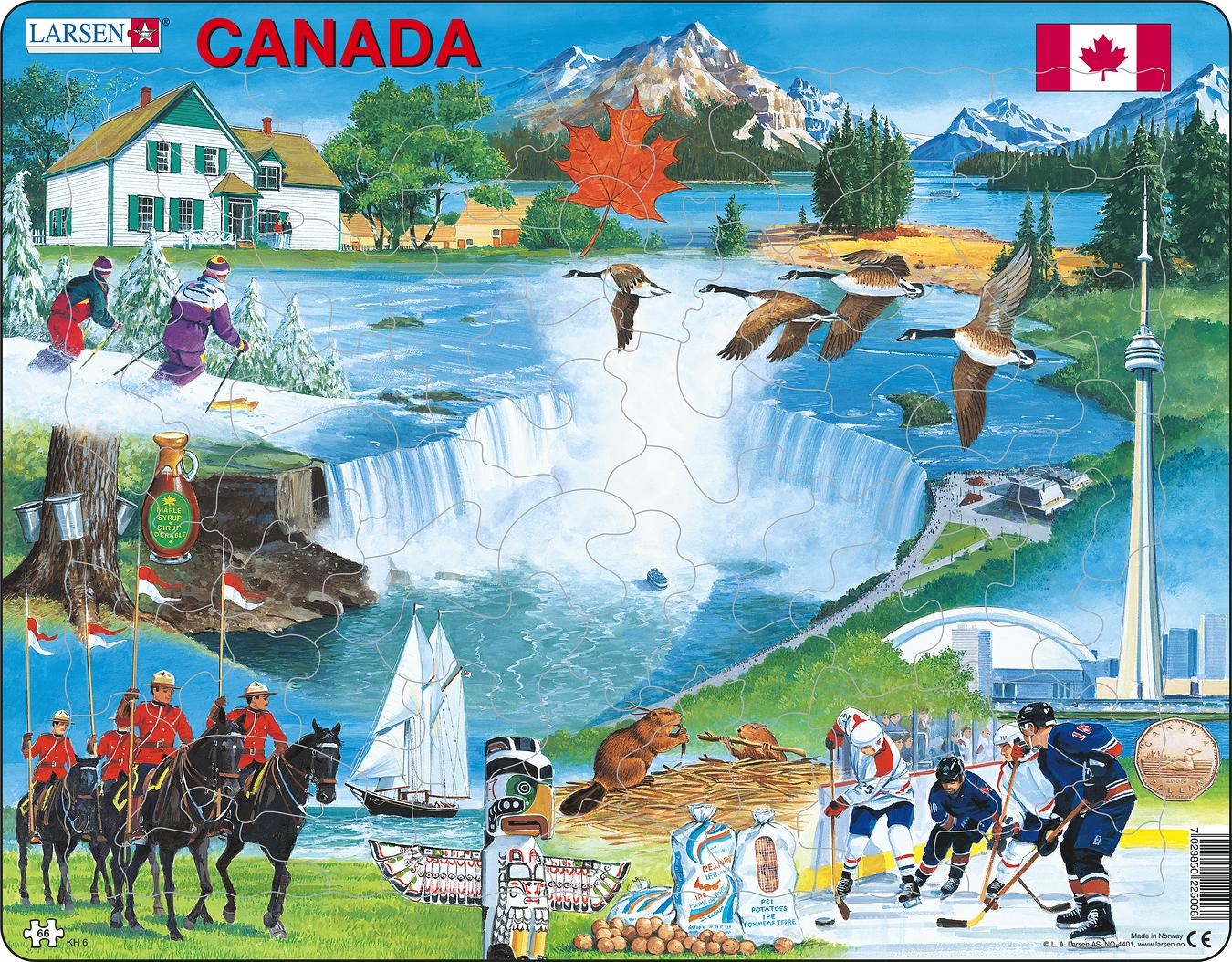 Kh6 Canada Souvenir Travel And Souvenir Puzzles Larsen Puzzles 0153