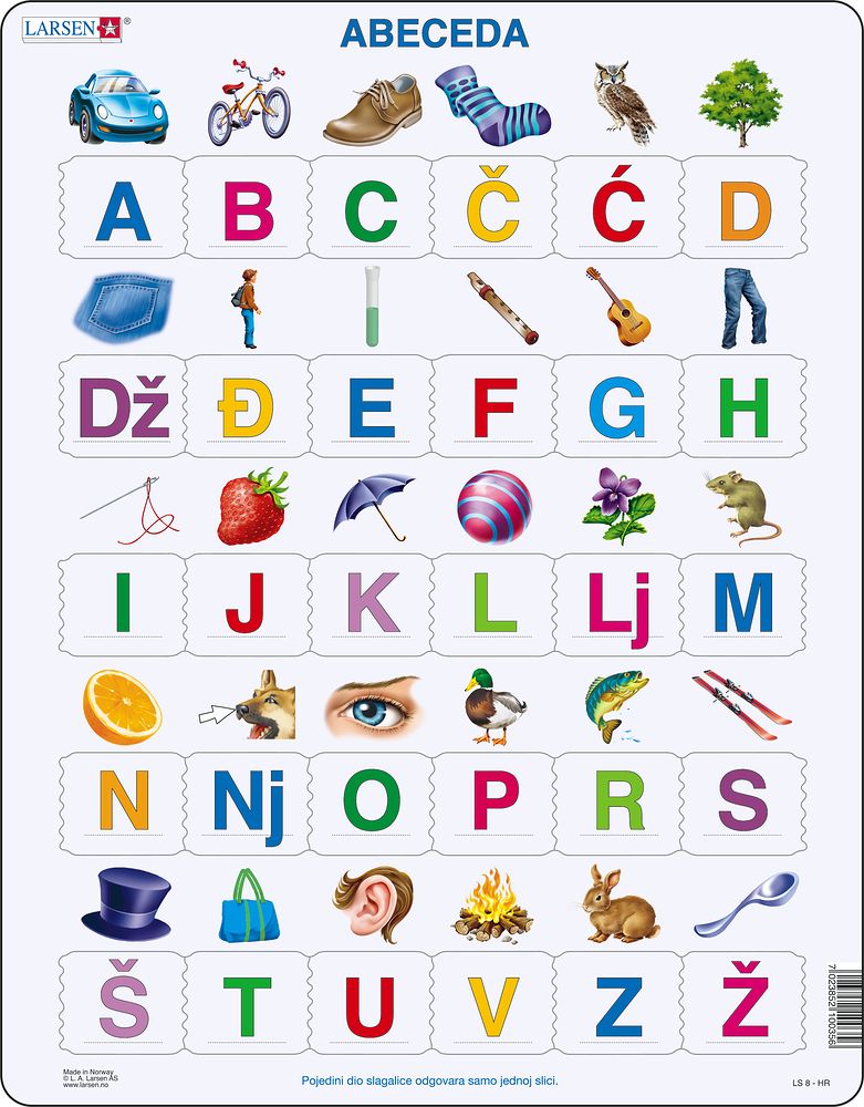 LS830 - ABC-Puzzle(30) :: Reading :: Puzzles :: Larsen Puzzles