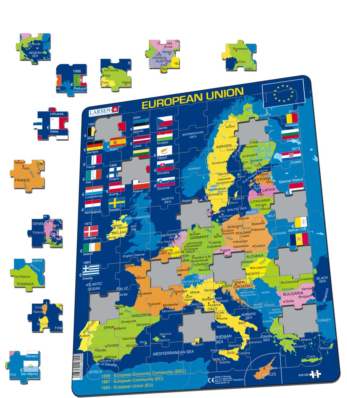 A39 - The European Union (EU) :: Maps of the world and regions ...