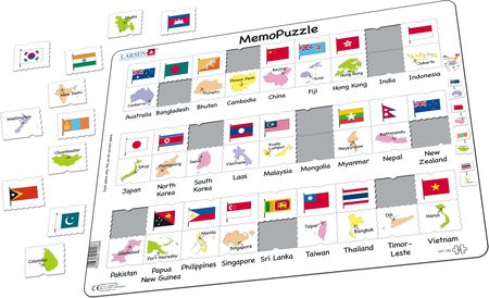 GP7 - MemoPuzzle: Names, Flags and Capitals of 27 Countries in Asia and the Pacific