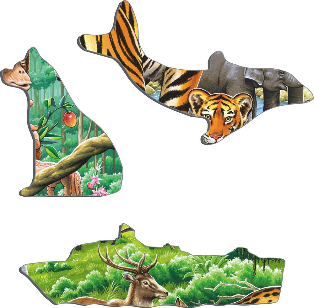 FH24 - A Vibrant Asian Jungle :: Animals :: Puzzles :: Larsen Puzzles