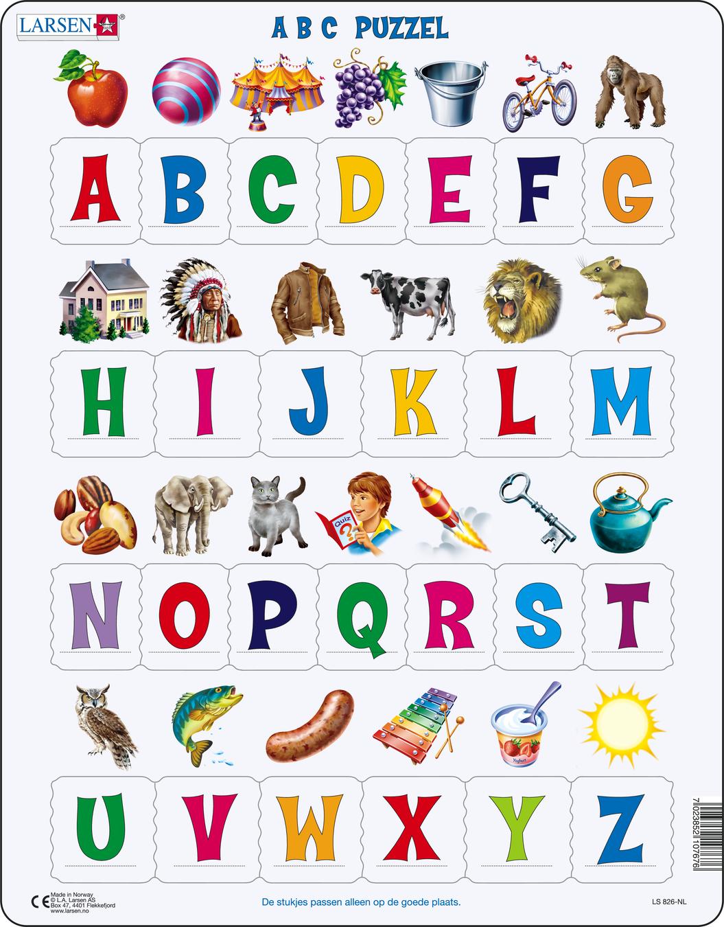 LS826 - Learn the Alphabet: 26 Upper Case Letters :: Reading :: Puzzles ...