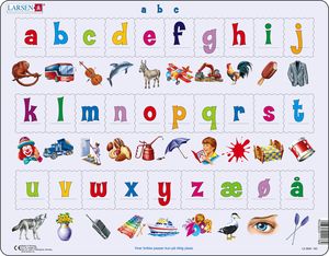 LS33 - The Alphabet, lower cases :: Reading :: Puzzles :: Larsen Puzzles