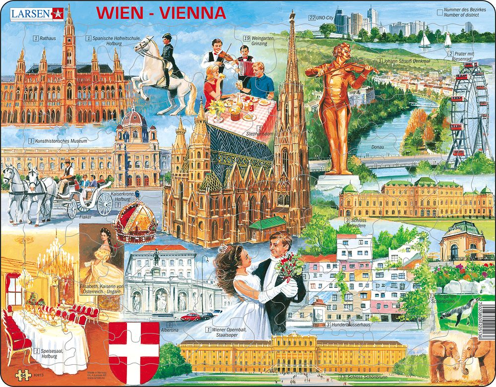 KH13 - Vienna Souvenir :: Travel and Souvenir :: Puzzles :: Larsen Puzzles