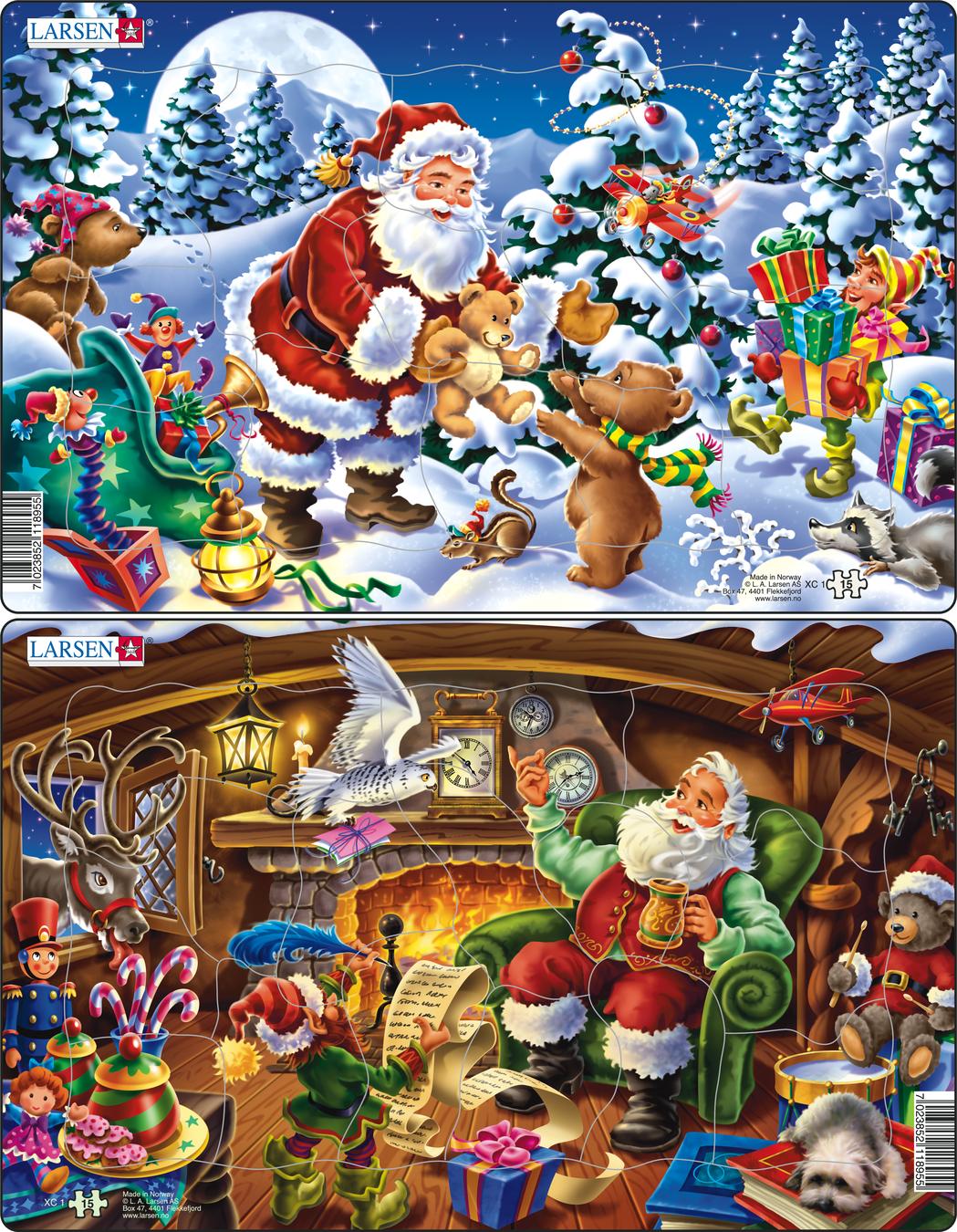 XC1 - Santa Claus with gifts :: Christmas :: Puzzles :: Larsen Puzzles